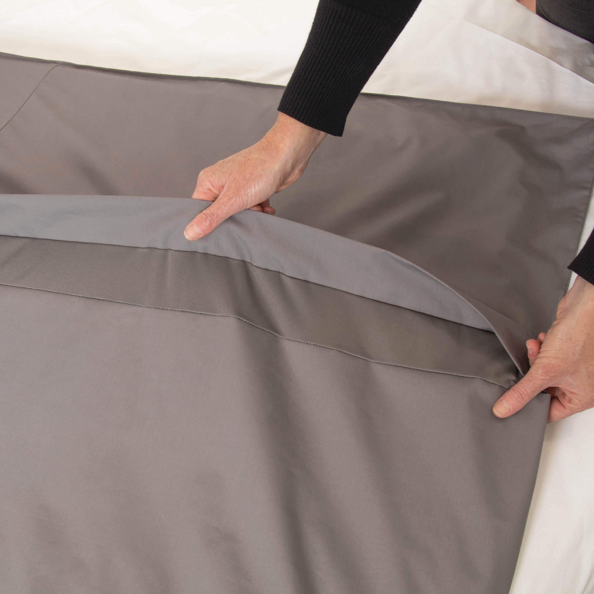 Conni Waterproof Quilt Cover Charcoal
